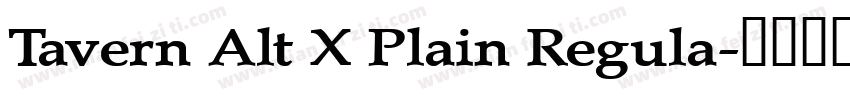 Tavern Alt X Plain Regula字体转换